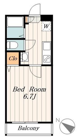 アベニール平和台の物件間取画像